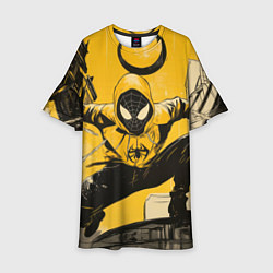 Детское платье Черный человек-паук