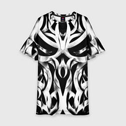 Детское платье Абстрактный узор - изогнутые формы трайбл татуиров