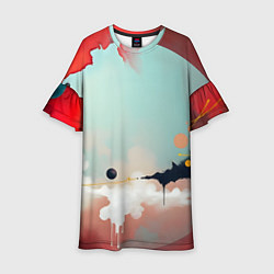 Детское платье Сюрреалистичная абстракция