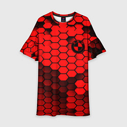 Детское платье BMW карбоновая абстракция