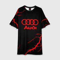 Платье клеш для девочки Audi storm, цвет: 3D-принт