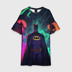 Детское платье Бэтмен красочное небо