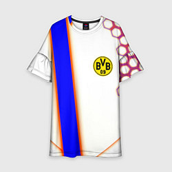 Платье клеш для девочки Borussia geometry sport, цвет: 3D-принт
