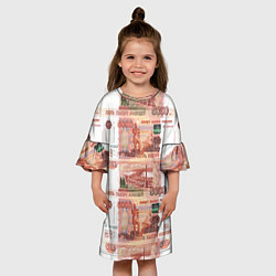 Платье клеш для девочки 5 000 рублей, цвет: 3D-принт — фото 2