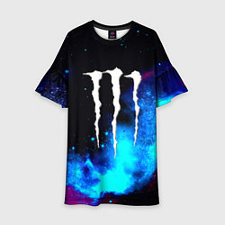 Детское платье Monster energy космос