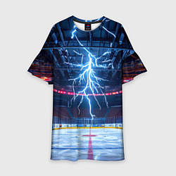 Детское платье Удар молнии в хоккейную площадку