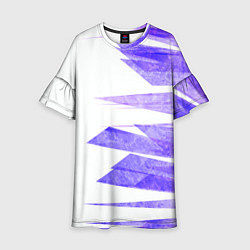 Детское платье Color white purple
