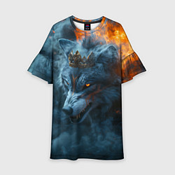 Детское платье Волк в короне в огне