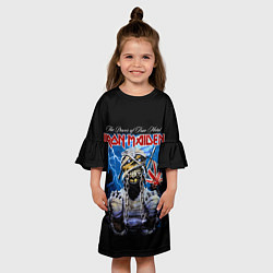 Платье клеш для девочки Powerslave Iron Maiden - мумия, цвет: 3D-принт — фото 2