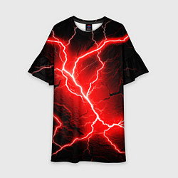 Платье клеш для девочки Lightning, цвет: 3D-принт