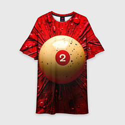 Детское платье Бильярдный шар на красном