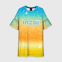 Детское платье Inzoi лого и блестки