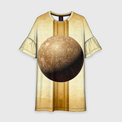 Детское платье Ядро для талкания на бежевом