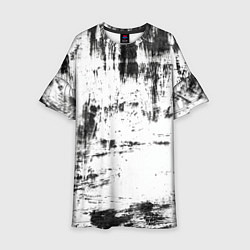 Платье клеш для девочки Color black and white, цвет: 3D-принт