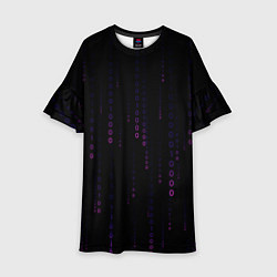 Детское платье Color black pink