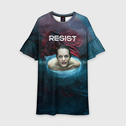 Платье клеш для девочки Рассказ служанки - Джун, цвет: 3D-принт