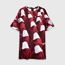 Платье клеш для девочки Рассказ служанки паттерн, цвет: 3D-принт