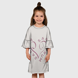 Платье клеш для девочки Святая святых, цвет: 3D-принт — фото 2