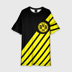 Платье клеш для девочки Borussia geometry yellow, цвет: 3D-принт