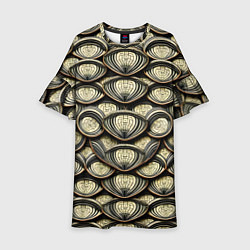 Детское платье Объемный египетский паттерн