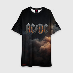 Детское платье ACDC металлический лого