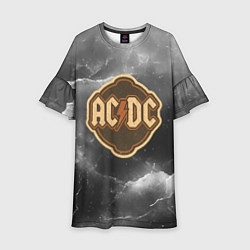 Детское платье ACDC ретро логотип