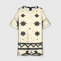 Детское платье Африканские примитивные узоры