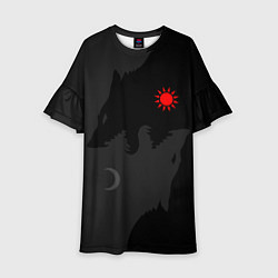 Платье клеш для девочки Хати и Сколь, цвет: 3D-принт