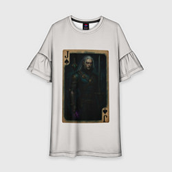 Платье клеш для девочки Кувад Дак: валет пик, цвет: 3D-принт