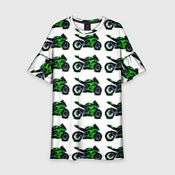 Детское платье Motorbike green