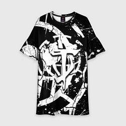 Платье клеш для девочки Doom smile game, цвет: 3D-принт