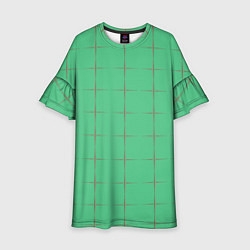 Детское платье Color green stripes