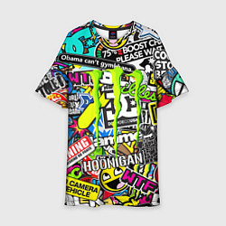Детское платье Monster energy logo brend