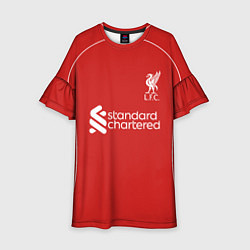 Платье клеш для девочки Салах, Ливепрпуль домашняя форма 2025 2026, цвет: 3D-принт