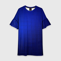 Детское платье Синий с затемнением текстура