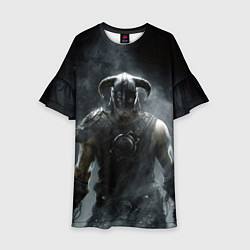 Платье клеш для девочки Варвар The Elder Scrolls, цвет: 3D-принт