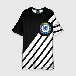 Платье клеш для девочки Chelsea geometry sport, цвет: 3D-принт