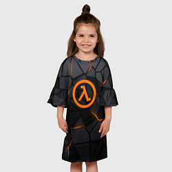 Платье клеш для девочки Half Life - armor, цвет: 3D-принт — фото 2