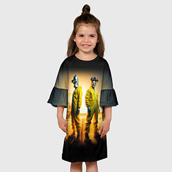 Платье клеш для девочки Хайзенберг и Бендер пустились во все тяжкие, цвет: 3D-принт — фото 2