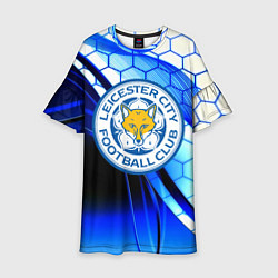 Детское платье Лестер сити броня соты