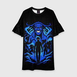 Платье клеш для девочки Аниме Поднятие уровня в одиночку, цвет: 3D-принт