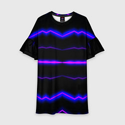 Детское платье Color multicoloured neon stripes