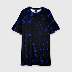 Детское платье Color blue khaki