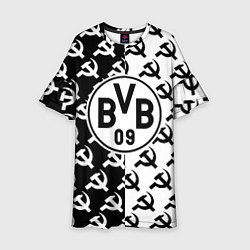 Платье клеш для девочки Borussia паттерн ссср, цвет: 3D-принт