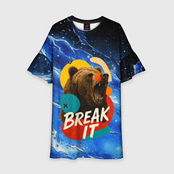 Детское платье Break it злой медведь