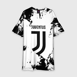 Детское платье Juventus черные краски абстракция