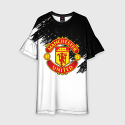 Детское платье Манчестер Юнайтед краски белые