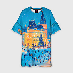 Детское платье Московские новогодние каникулы