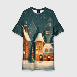 Детское платье Сказочный Новогодний городок