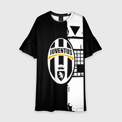 Детское платье Ювентус геометрия белая